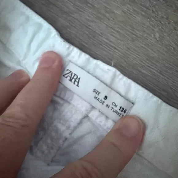 Zara Girls Size 9 White wide leg Jeans - Picture 2 of 8